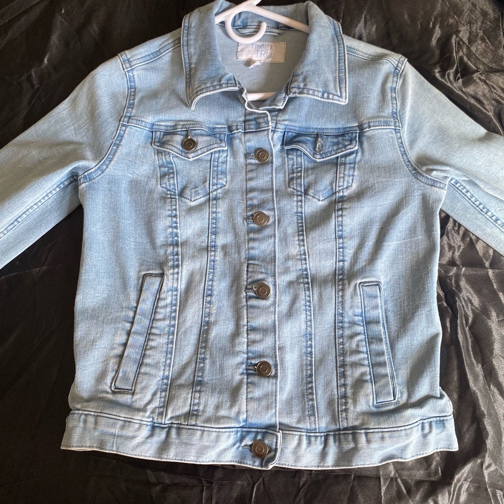 Time and Tru Light Blue Denim Jacket